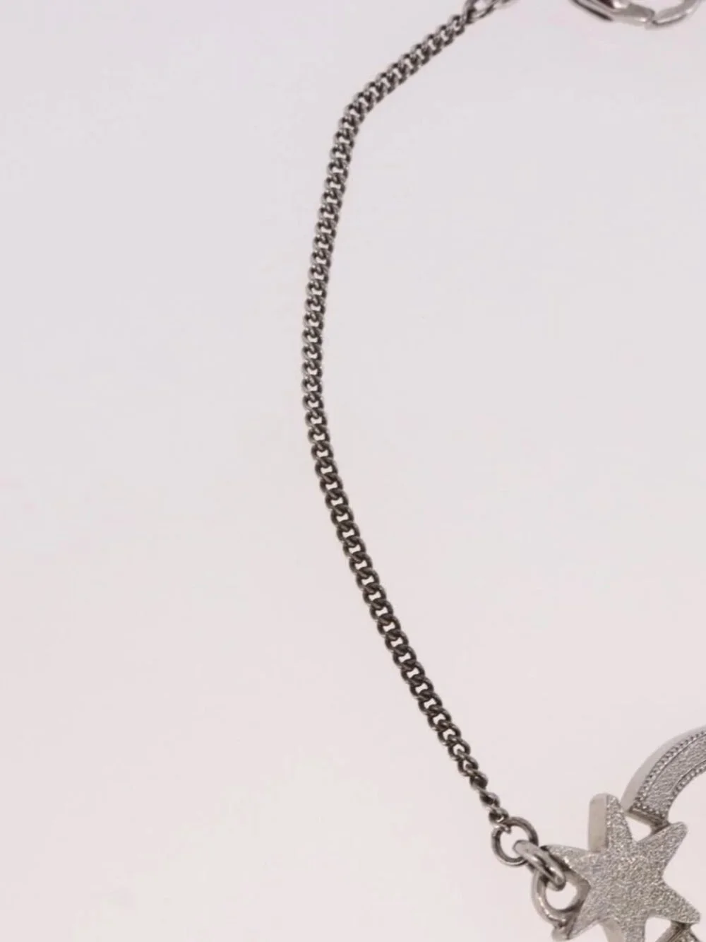 CHANEL Bracelet Metal Silver CC Auth BA13638M